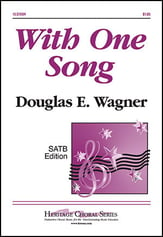 With One Song SATB choral sheet music cover